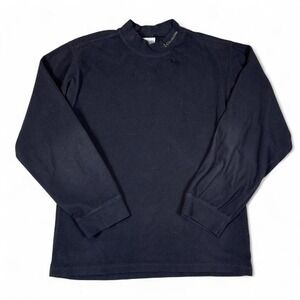 Columbia Crewneck Sweatshirt Unisex M Black Fleece Minimalist